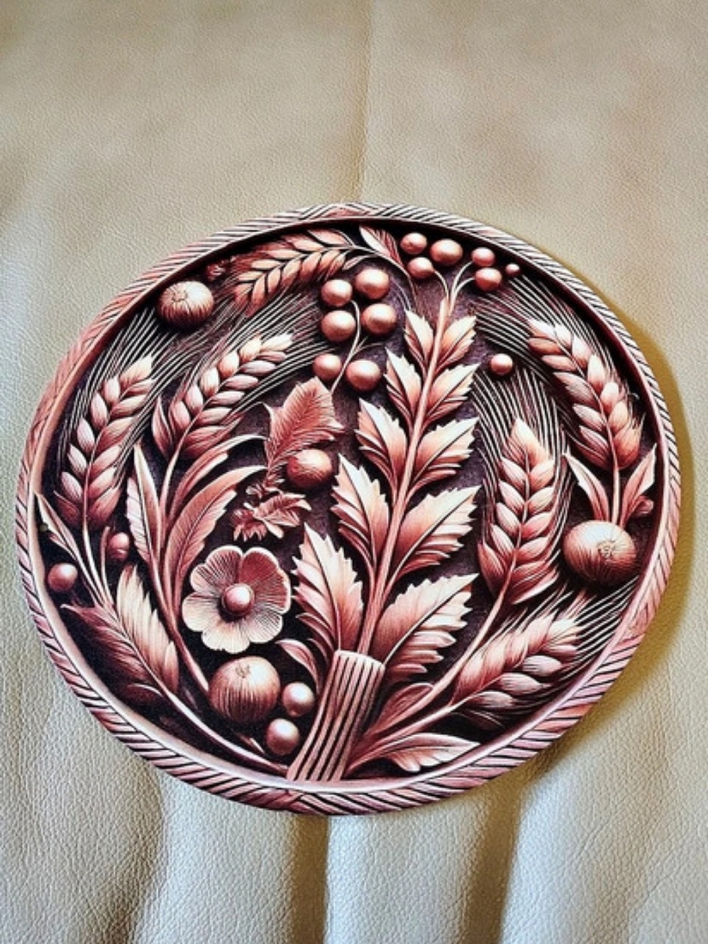 Floral Round Wall Decor